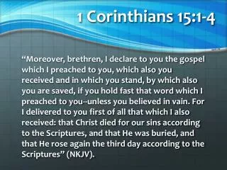 1 corinthians 15 1 4