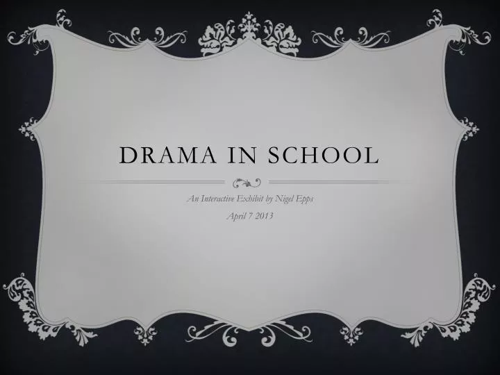 drama in school