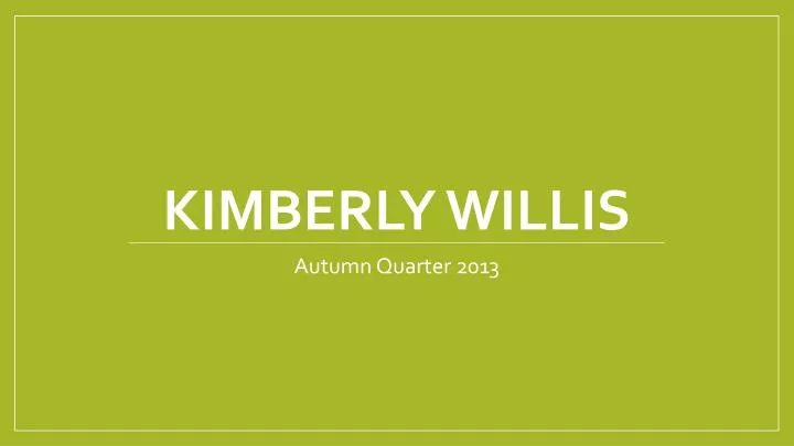 kimberly willis