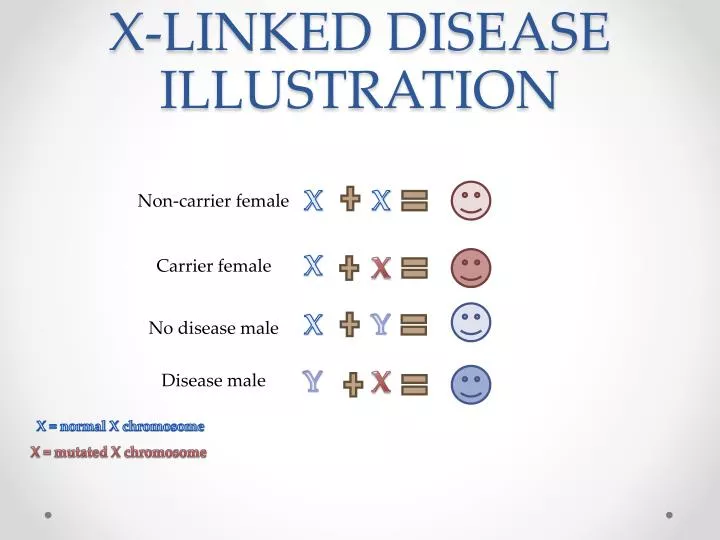 x linked disease illustration