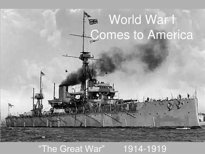 world war i comes to america