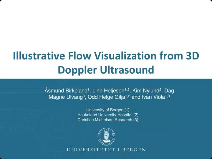 illustrative flow visualization from 3d doppler ultrasound