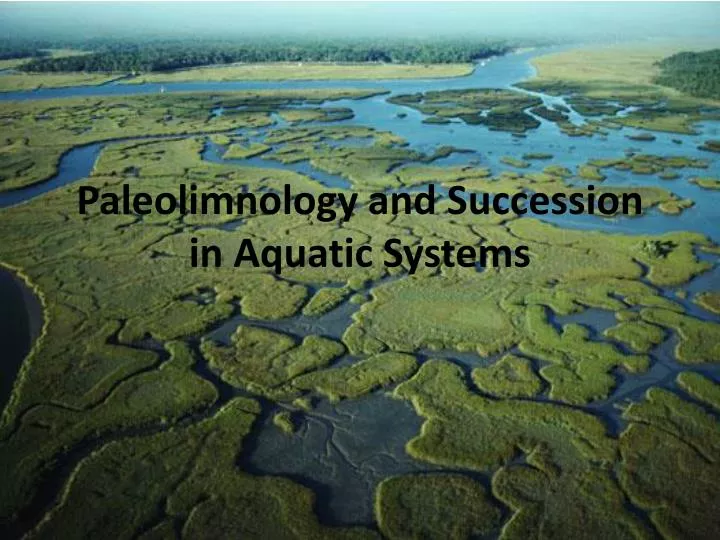 paleolimnology and succession in aquatic systems