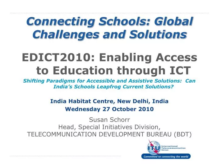 connecting schools global challenges and solutions