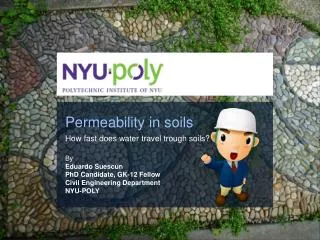 Permeability in soils