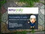 Permeability in soils - slide 1