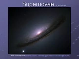 Supernovae by Josh Klimek