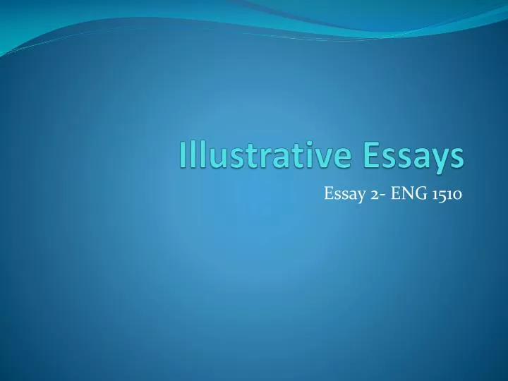 illustrative essays