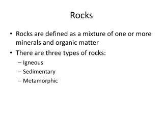 rocks