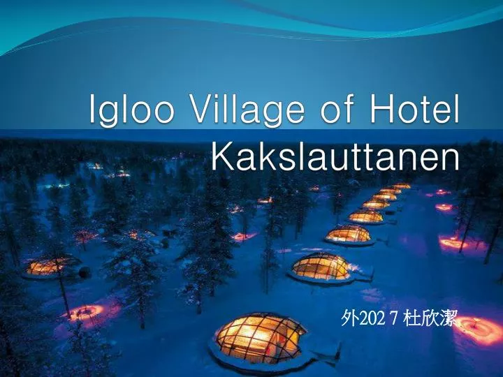 igloo village of hotel kakslauttanen