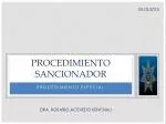 PROCEDIMIENTO SANCIONADOR - slide 1