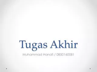 tugas akhir