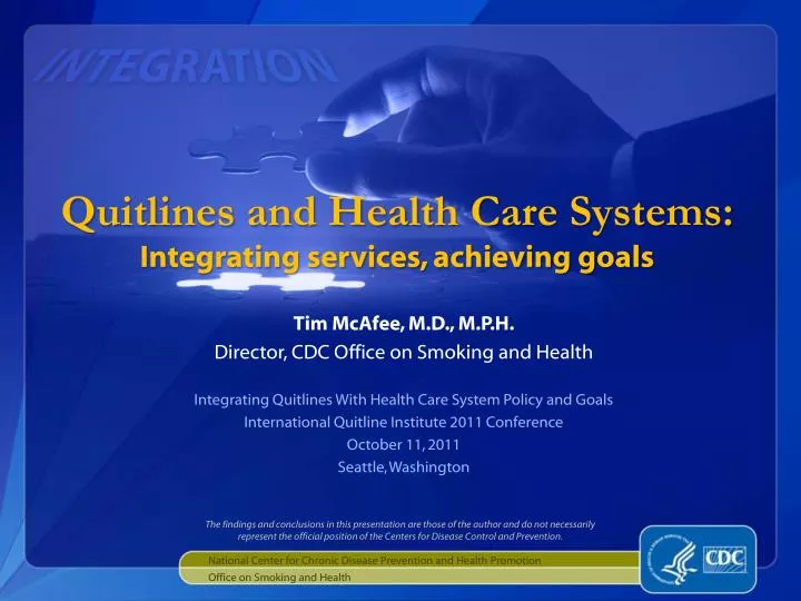 quitlines and health care systems integrating services achieving goals