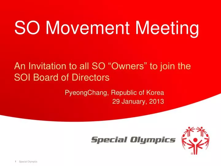 so movement meeting a n i nvitation to all so owners to join the soi board of directors