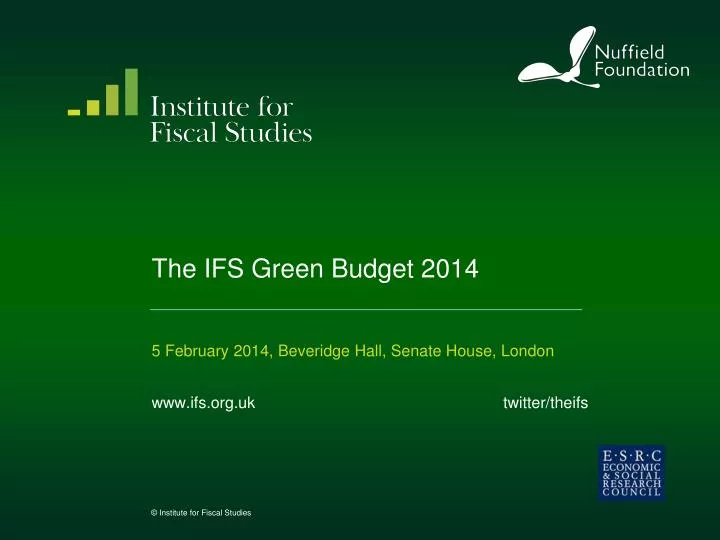 the ifs green budget 2014