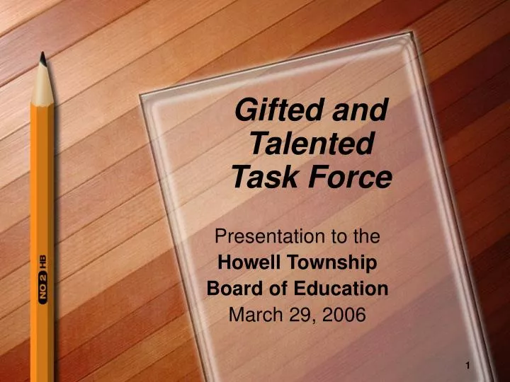 gifted and talented task force