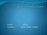 Self-introduction - slide 1