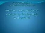 What does writing involve? - slide 1