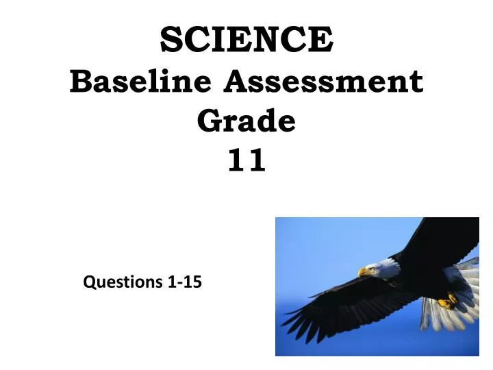 science baseline assessment grade 11