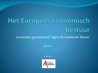 het europees economisch bestuur