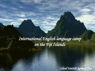 International English language camp on the Fiji Islands