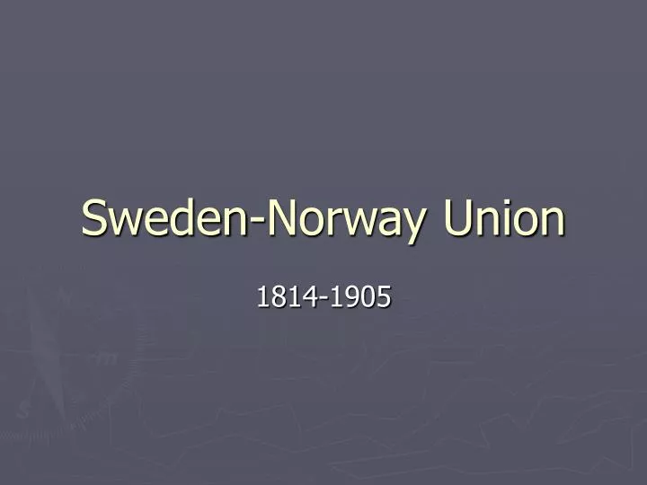 sweden norway union