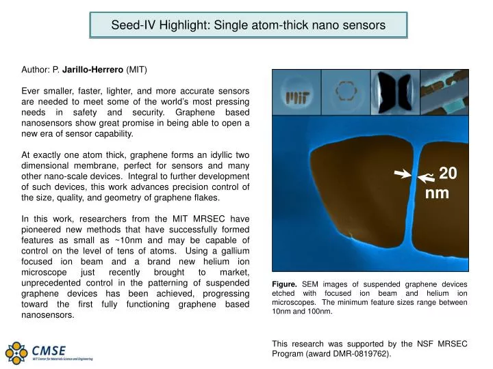 seed iv highlight single atom thick nano sensors