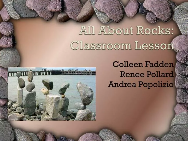 all about rocks classroom lesson