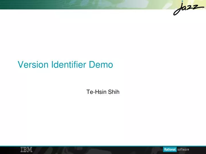 version identifier demo