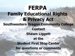 FERPA Family Educational Rights &amp; Privacy Act