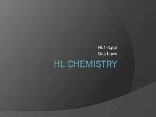 HL Chemistry