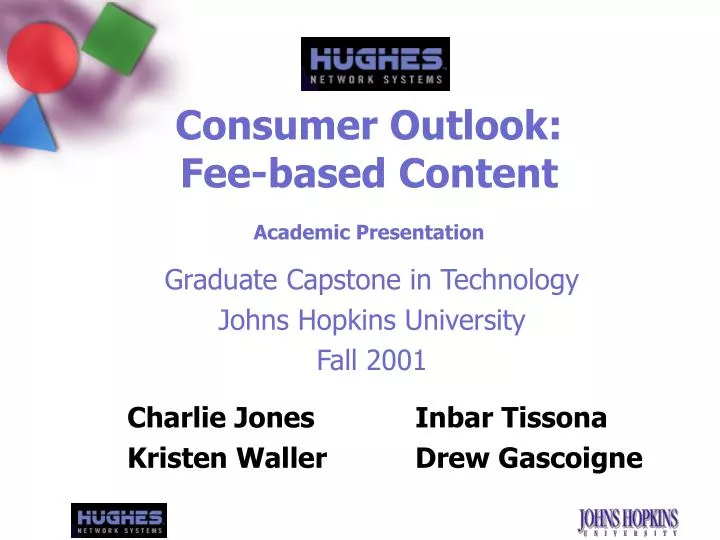 consumer outlook fee based content academic presentation