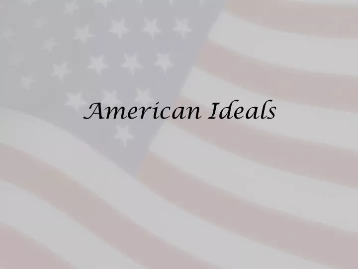 american ideals