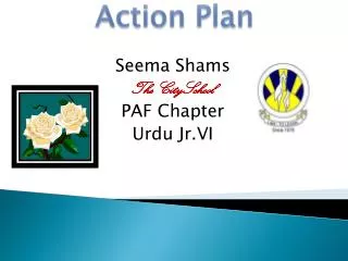 Seema Shams The CitySchool PAF Chapter Urdu Jr.VI