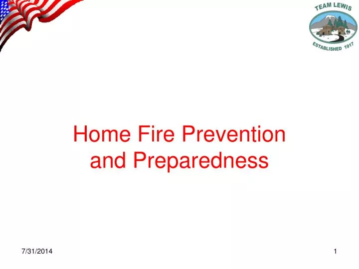 home fire prevention and preparedness