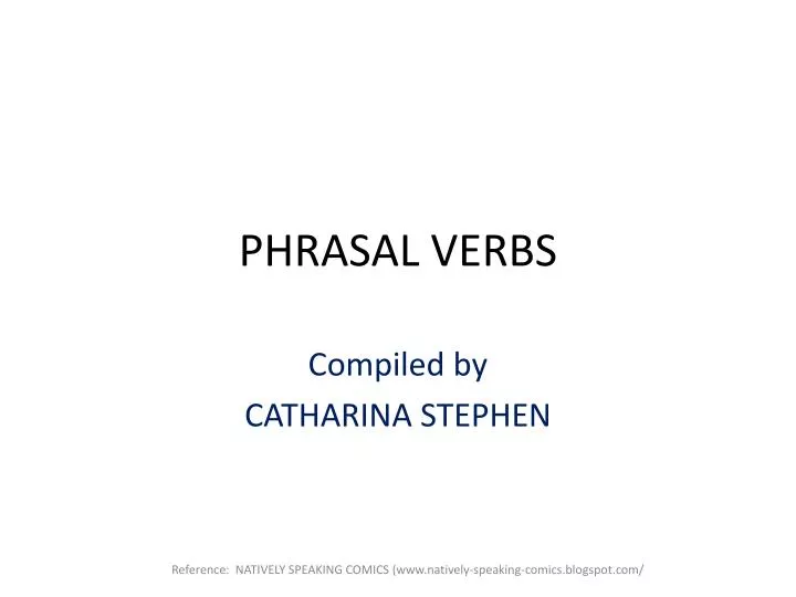 phrasal verbs