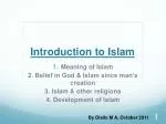 Introduction to Islam - slide 1