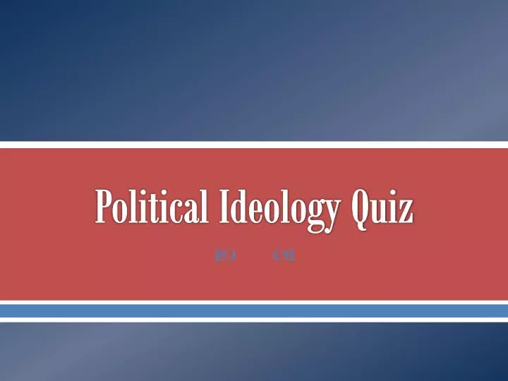 political ideology quiz