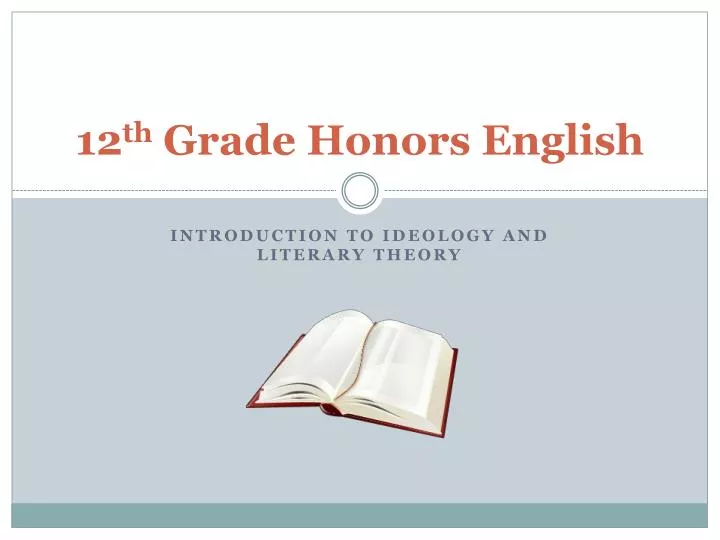 12 th grade honors english