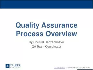 Quality Assurance Process Overview