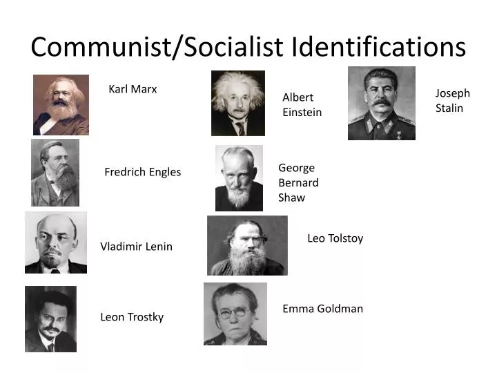 communist socialist identifications