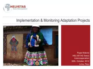 Implementation &amp; Monitoring Adaptation Projects