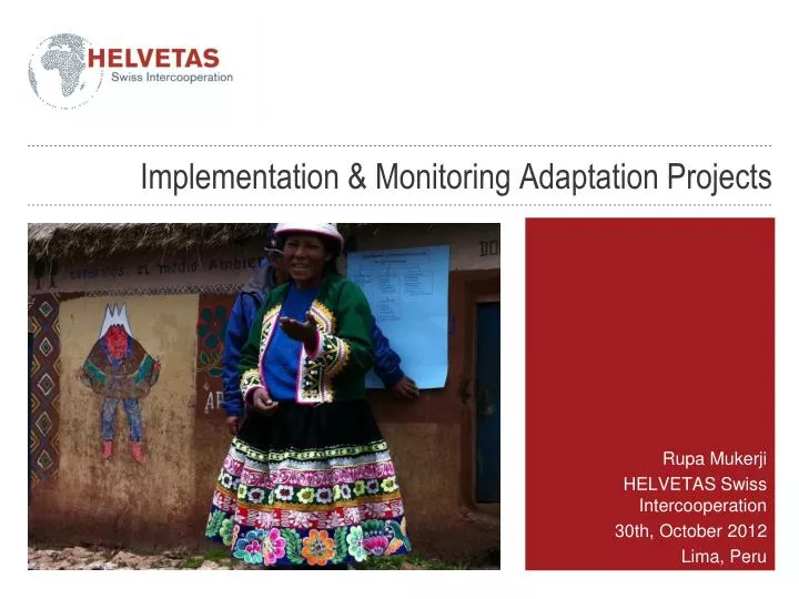 implementation monitoring adaptation projects