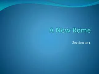 A New Rome