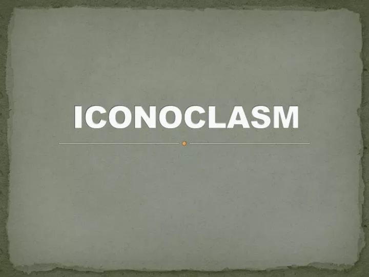 iconoclasm