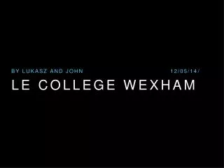 le college wexham