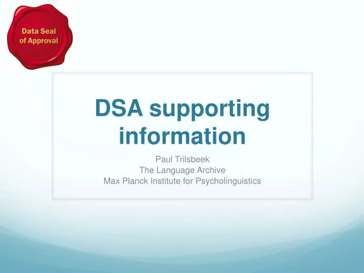 dsa supporting information
