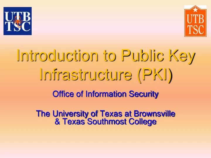 introduction to public key infrastructure pki