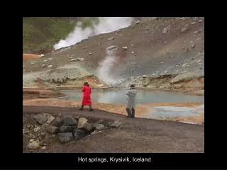 Hot springs, Krysivik, Iceland