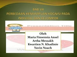 PPT - PERKEMBANGAN FISIK DAN KOGNISI PADA REMAJA PowerPoint ...